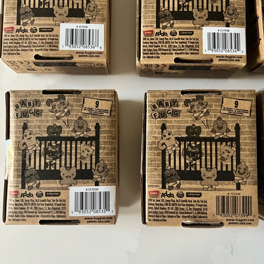 Fuggler Baby Series 3 COMPLETE SET Monster Plush Toy Set of 9 NIB - Picture 8 of 8